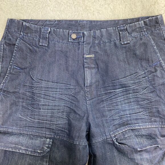 VTG Marithe Francois Girbaud Shuttle Tape Black Jeans Mens 40x34 Jnco Style Y2K - Picture 3 of 8